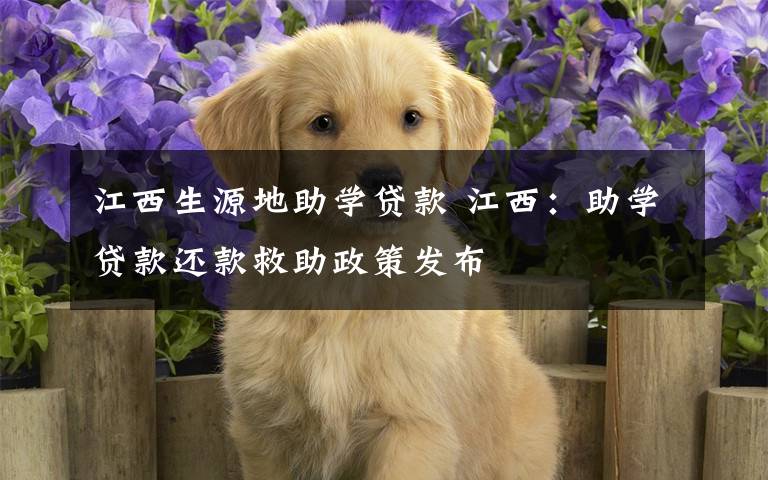江西生源地助学贷款 江西：助学贷款还款救助政策发布
