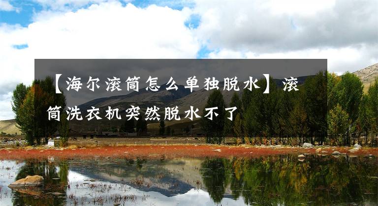 【海尔滚筒怎么单独脱水】滚筒洗衣机突然脱水不了