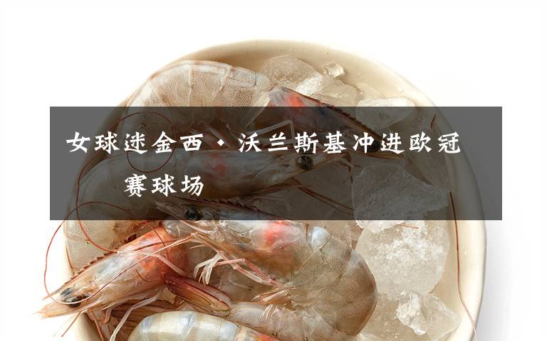 女球迷金西·沃兰斯基冲进欧冠决赛球场