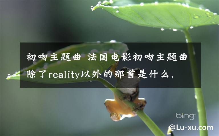 初吻主题曲 法国电影初吻主题曲除了reality以外的那首是什么,开头是this life...