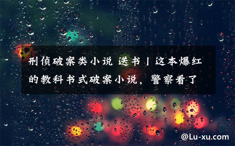 刑侦破案类小说 送书丨这本爆红的教科书式破案小说，警察看了高呼“太真实了”！