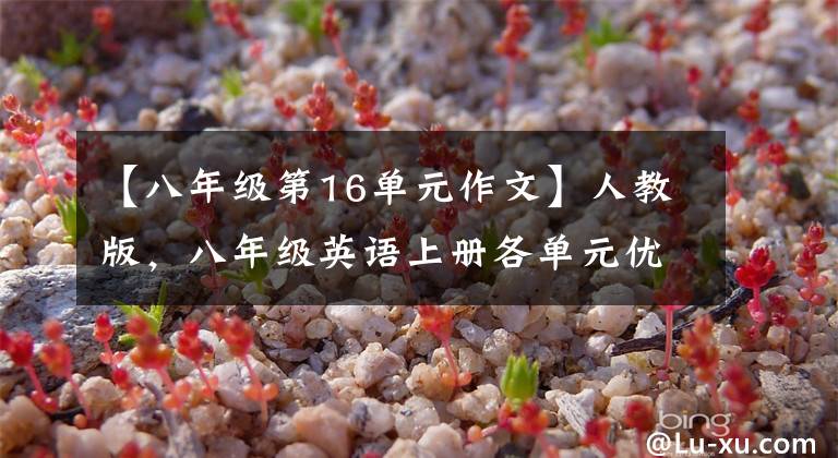 【八年级第16单元作文】人教版，八年级英语上册各单元优秀作文！