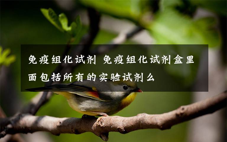 免疫组化试剂 免疫组化试剂盒里面包括所有的实验试剂么