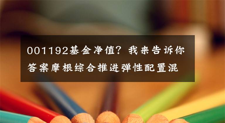 001192基金净值？我来告诉你答案摩根综合推进弹性配置混合基金最新净值涨幅达到2.14%。