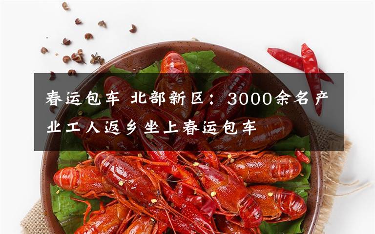 春运包车 北部新区：3000余名产业工人返乡坐上春运包车