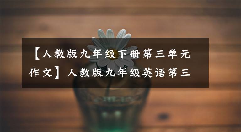 【人教版九年级下册第三单元作文】人教版九年级英语第三单元写作范文