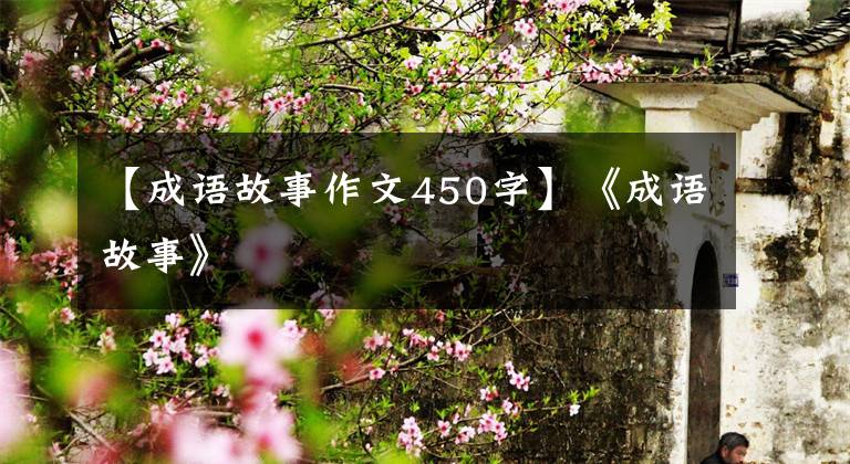 【成语故事作文450字】《成语故事》