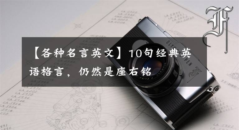 【各种名言英文】10句经典英语格言，仍然是座右铭
