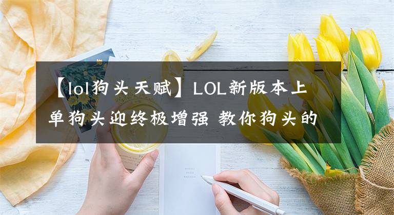 【lol狗头天赋】LOL新版本上单狗头迎终极增强 教你狗头的对线小技巧