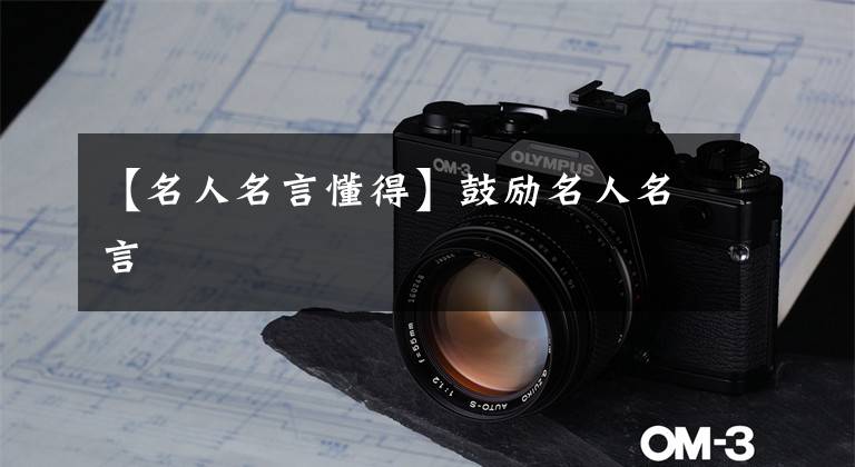 【名人名言懂得】鼓励名人名言