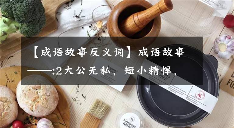 【成语故事反义词】成语故事——:2大公无私，短小精悍，深深吸干。