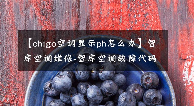 【chigo空调显示ph怎么办】智库空调维修-智库空调故障代码大全-空调修理工专用