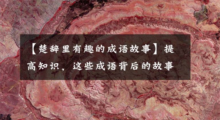 【楚辞里有趣的成语故事】提高知识，这些成语背后的故事就那么美丽