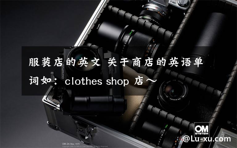服装店的英文 关于商店的英语单词如：clothes shop 店～