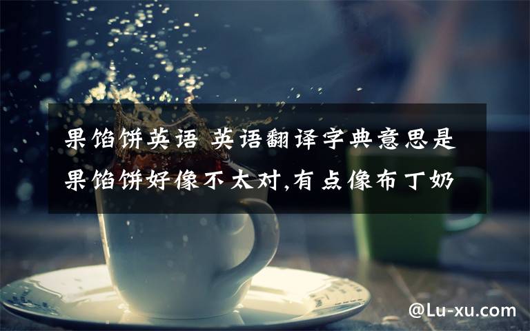 果馅饼英语 英语翻译字典意思是果馅饼好像不太对,有点像布丁奶冻似的,这种东西好像不应该叫馅饼.这个到底怎么翻译