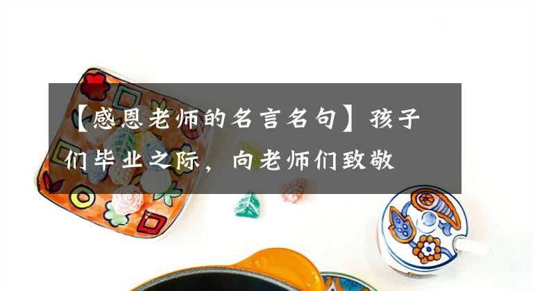 【感恩老师的名言名句】孩子们毕业之际，向老师们致敬