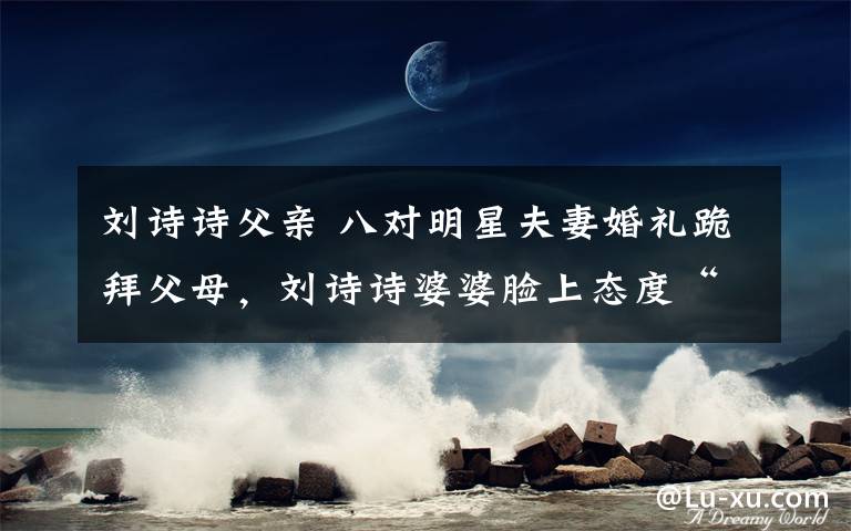 刘诗诗父亲 八对明星夫妻婚礼跪拜父母，刘诗诗婆婆脸上态度“够明显”！