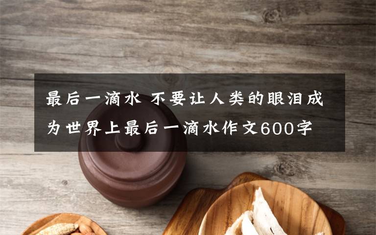 最后一滴水 不要让人类的眼泪成为世界上最后一滴水作文600字