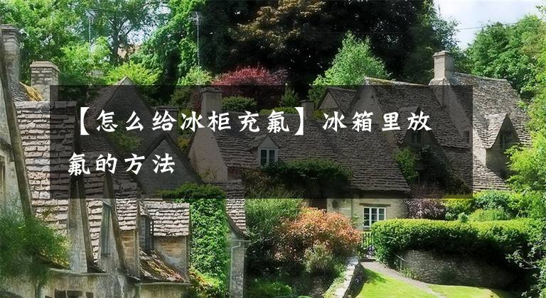 【怎么给冰柜充氟】冰箱里放氟的方法