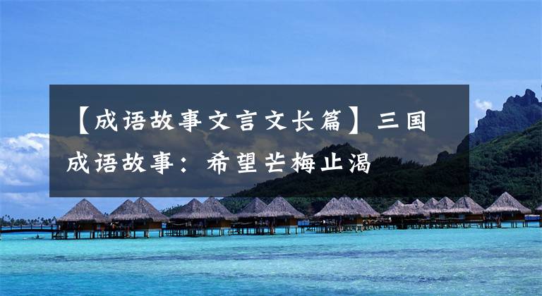 【成语故事文言文长篇】三国成语故事：希望芒梅止渴