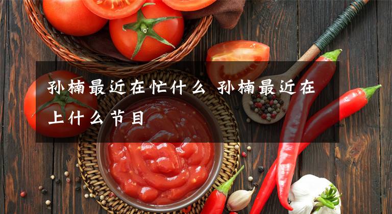 孙楠最近在忙什么 孙楠最近在上什么节目