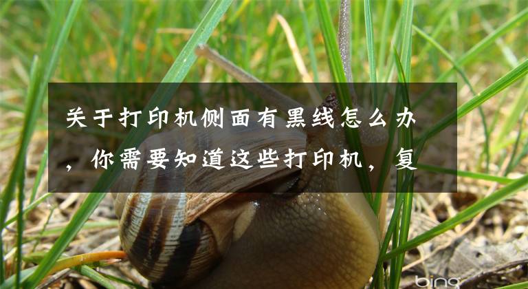 关于打印机侧面有黑线怎么办，你需要知道这些打印机，复印机，一般常见的故障问题