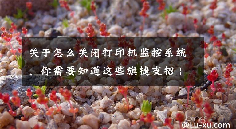关于怎么关闭打印机监控系统，你需要知道这些旗捷支招 | 如何关闭打印机固件自动更新？分分钟搞定