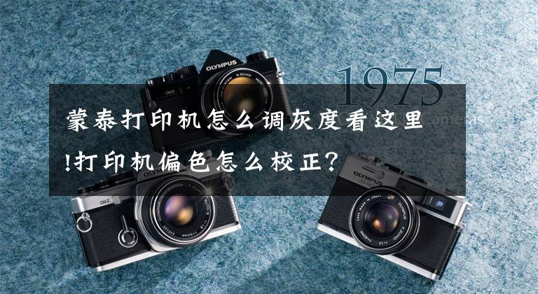蒙泰打印机怎么调灰度看这里!打印机偏色怎么校正？