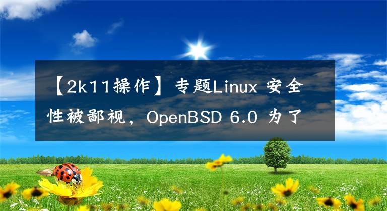 【2k11操作】专题Linux 安全性被鄙视，OpenBSD 6.0 为了安全而抛弃了 Linux 兼容层