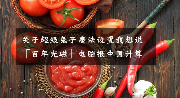 关于超级兔子魔法设置我想说「百年光磁」电脑报中国计算机年鉴2005 电脑报总策划