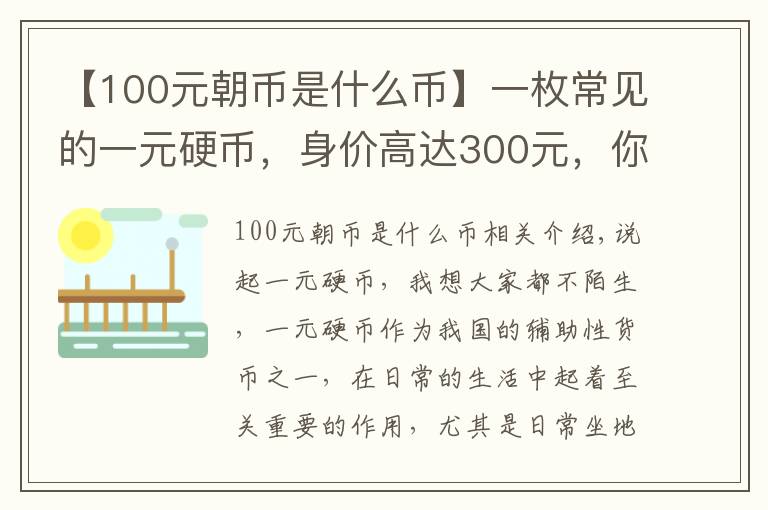 【100元朝币是什么币】一枚常见的一元硬币，身价高达300元，你见过这种硬币吗