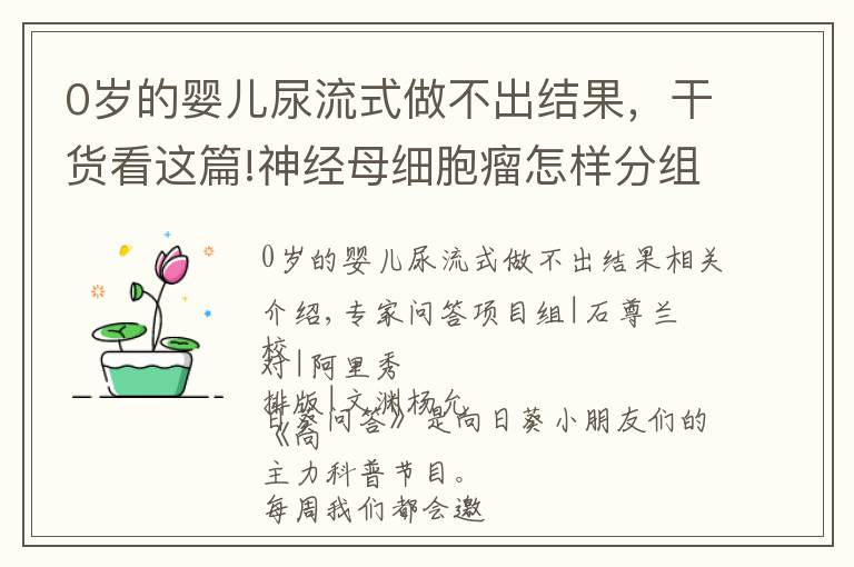 0岁的婴儿尿流式做不出结果，干货看这篇!神经母细胞瘤怎样分组？什么情况下需要移植？闫杰主任告诉你答案 | 向日葵问答