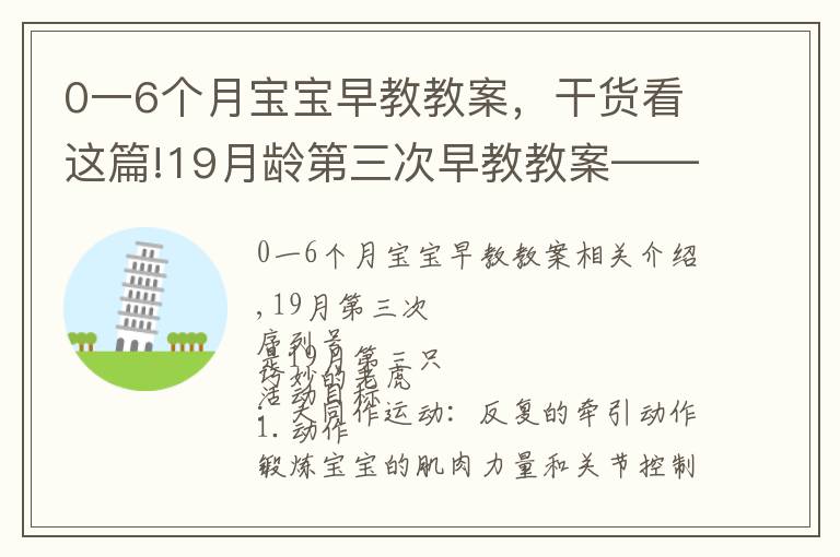 0一6个月宝宝早教教案，干货看这篇!19月龄第三次早教教案——巧虎专区（学做家务）