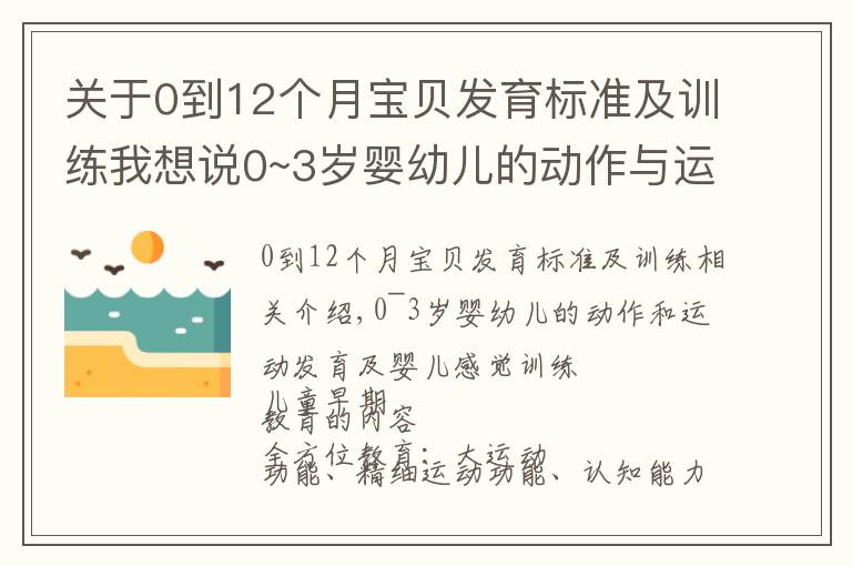 关于0到12个月宝贝发育标准及训练我想说0~3岁婴幼儿的动作与运动发育和宝宝感官训练