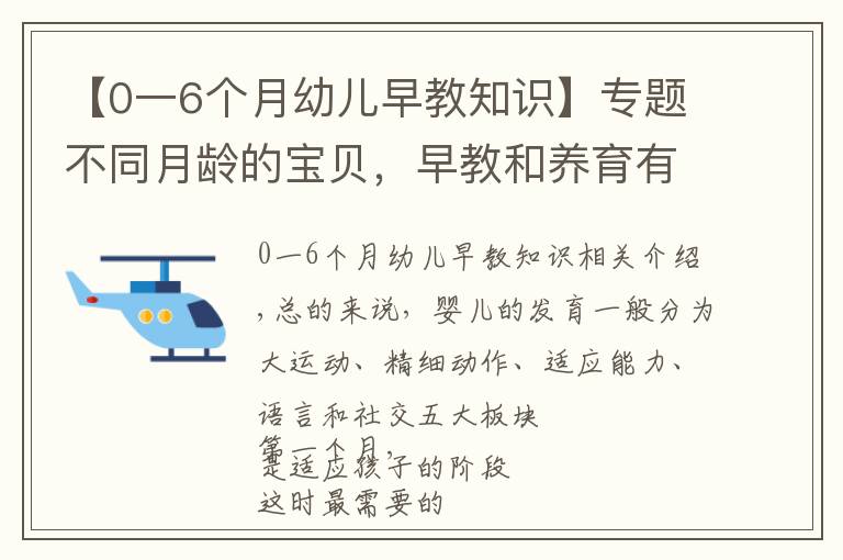 【0一6个月幼儿早教知识】专题不同月龄的宝贝，早教和养育有哪些需要注意的？