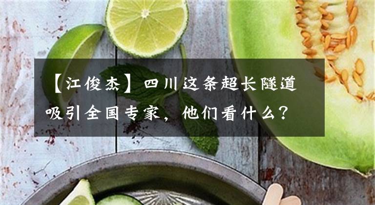 【江俊杰】四川这条超长隧道吸引全国专家，他们看什么？