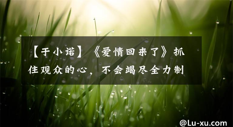 【于小诺】《爱情回来了》抓住观众的心，不会竭尽全力制作续集。
