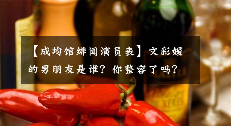 【成均馆绯闻演员表】文彩媛的男朋友是谁？你整容了吗？这和宋仲基有什么关系？