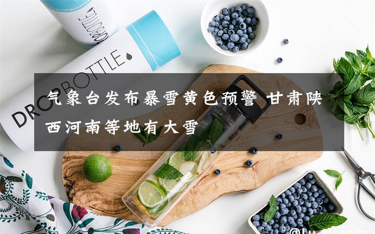 气象台发布暴雪黄色预警 甘肃陕西河南等地有大雪