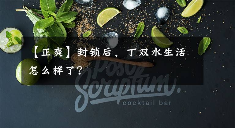 【正爽】封锁后，丁双水生活怎么样了？