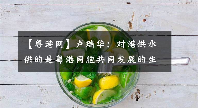 【粤港网】卢瑞华：对港供水供的是粤港同胞共同发展的生命之源