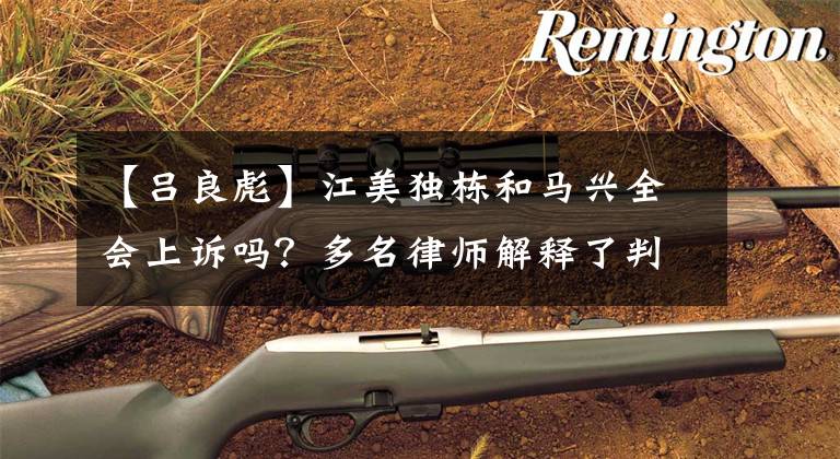 【吕良彪】江美独栋和马兴全会上诉吗？多名律师解释了判决，判处“独联体制度改革时”。