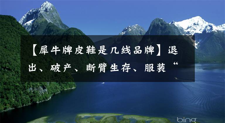 【犀牛牌皮鞋是几线品牌】退出、破产、断臂生存、服装“分水岭”加剧