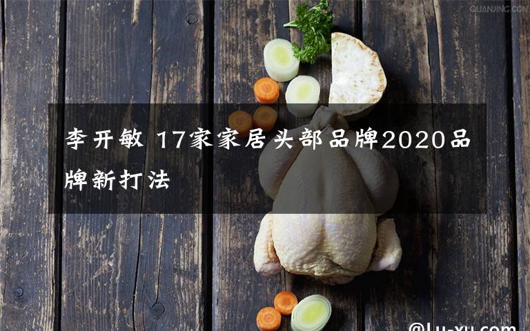李开敏 17家家居头部品牌2020品牌新打法