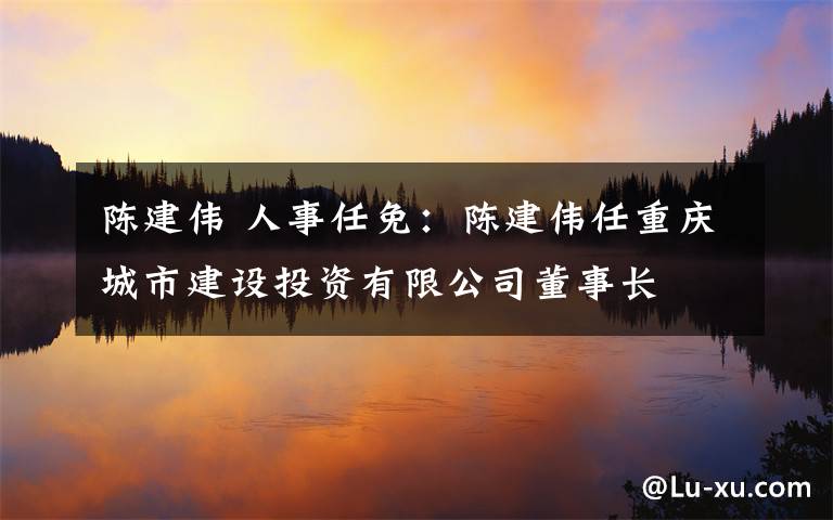 陈建伟 人事任免：陈建伟任重庆城市建设投资有限公司董事长