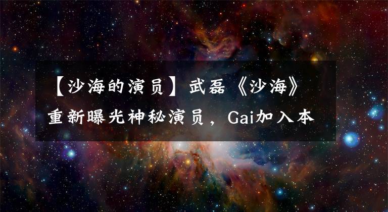 【沙海的演员】武磊《沙海》重新曝光神秘演员，Gai加入本色演出《萨哈伊嘻哈》
