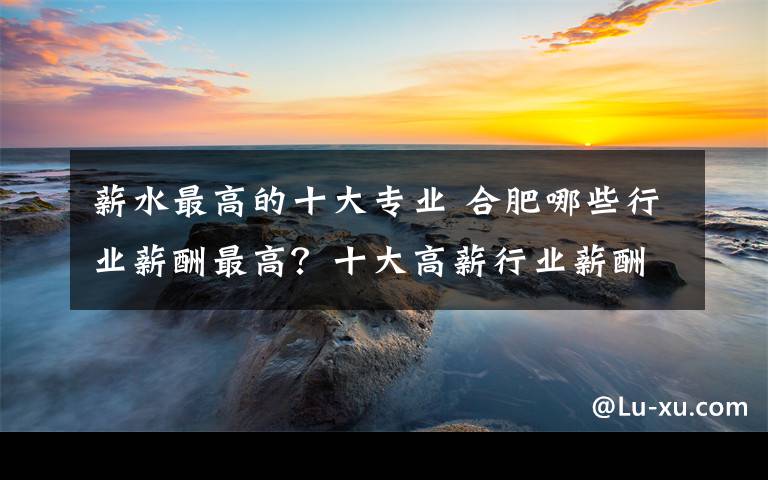 薪水最高的十大专业 合肥哪些行业薪酬最高？十大高薪行业薪酬水平大揭秘！