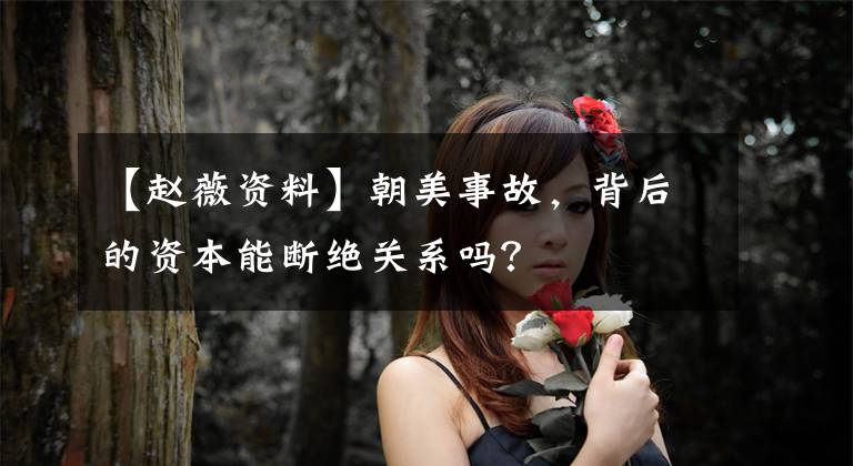 【赵薇资料】朝美事故，背后的资本能断绝关系吗？