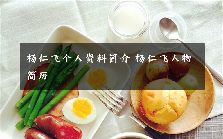 杨仁飞个人资料简介 杨仁飞人物简历