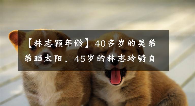 【林志颖年龄】40多岁的吴弟弟晒太阳，45岁的林志玲骑自行车健身，两人相差5岁，颜值差距太大。